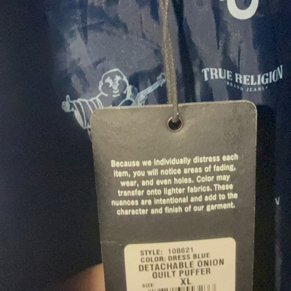 True Religion Unisex Puffer Jacket - Picture 7 of 7